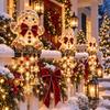Penguin Christmas Porch Railing Lights Reindeer Christmas Figure Light  Holiday Yard
