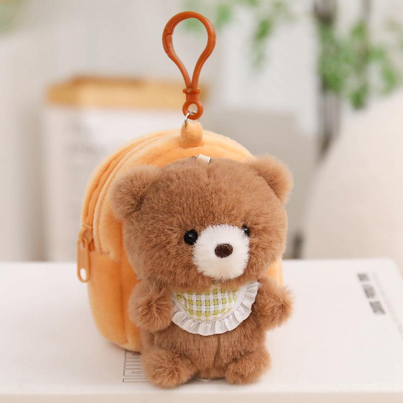 79Cm Kawaii Animal Plush Coin Purse Detachable Clip Cat Dog Bear Bunny Fox Sheep Stuffed Keychain Kids Birthday Gift Boys Girls