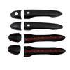 Car Decoration Smart Holes Door Handle Cover For Maserati Levante 2016-2024 Carbon Fiber Glossy Black Cars Accessories Styling