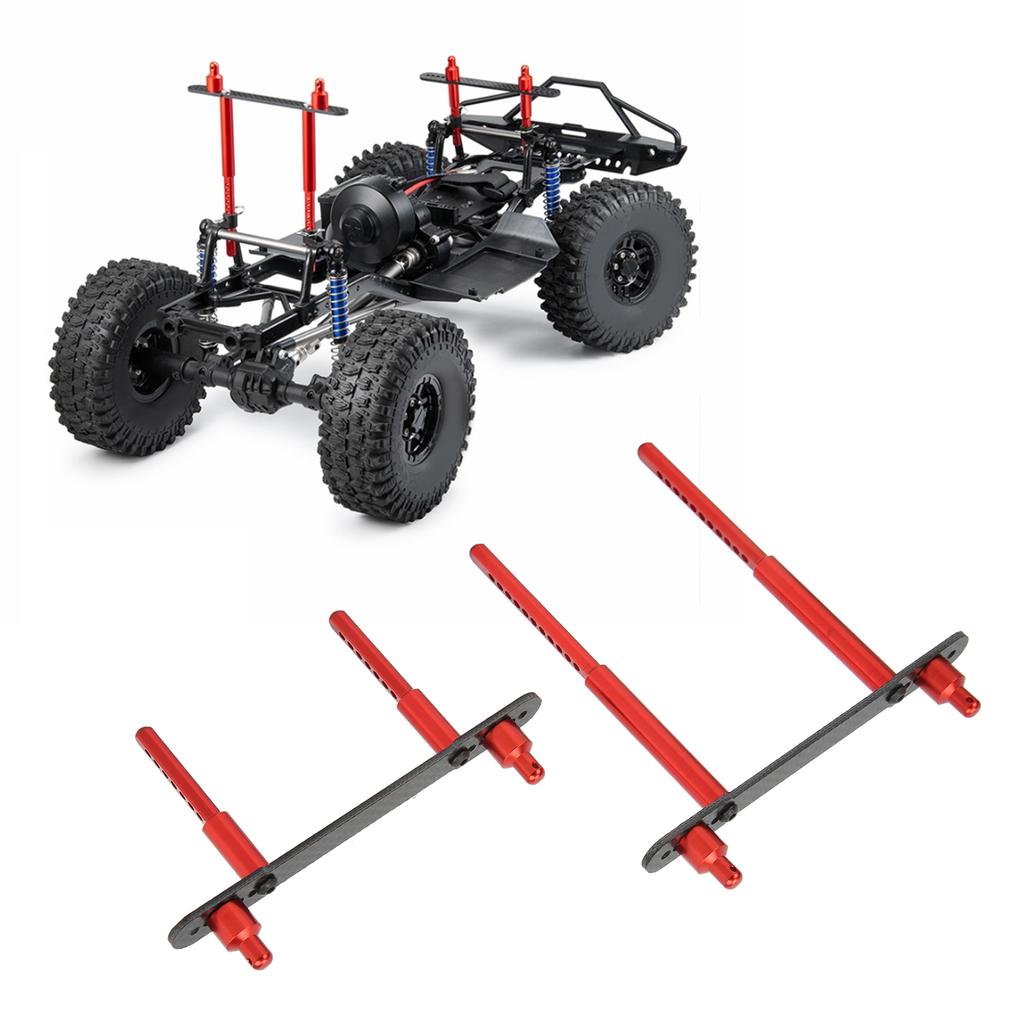 RC   Columns Front Rear Aluminum Alloy Carbon   Car Body Mount Post for   SCX10 90046 90047 1Celsius10 RC Car