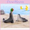 Adorable Resin Sea Lion Figurines Ocean Beach Diy Decoration Cute Miniature Desktop Ornaments