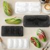 4-Cell Design Pistachios Chocolate Mold Coffee Bean-shaped 3D Simulated Durian Flesh Design Mousse Cake Mould