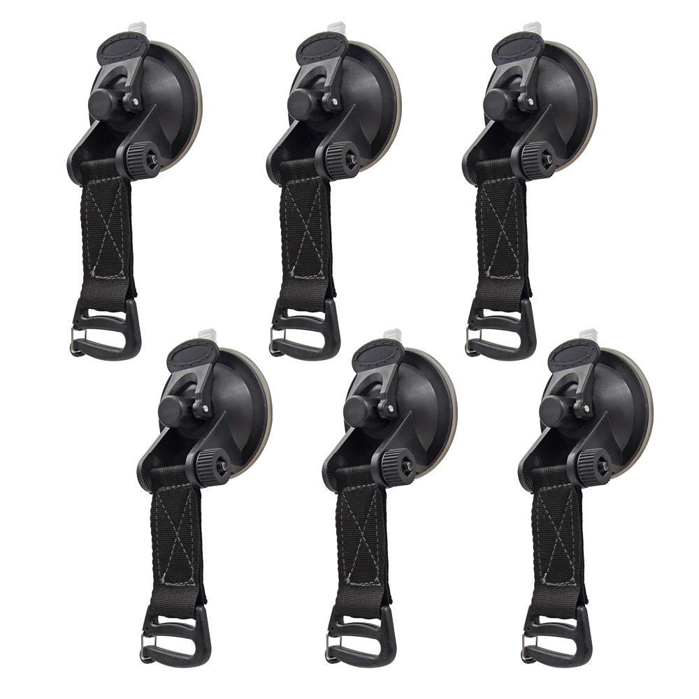 Strong Car Suction Cup Anchor Outdoor Tent Securing Hook Heavy Duty Tie Down Camping Canopy Awning Tarp Carabiner