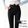 Women's High-Waist Shark Zipper Yoga Pants - Slimming, Hip-Lifting, Spring/Summer Wear