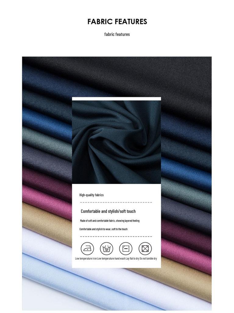 2023 Men's Summer Seamless Slimming Short-Sleeve Business Casual Shirt