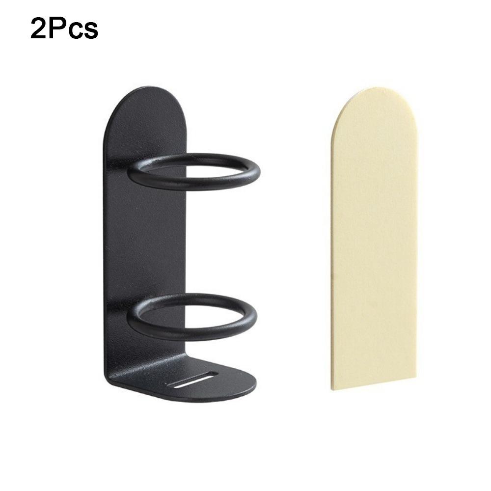 2Pcs Punch-Free Electric Toothbrush Holder Iron Toothbrush Stand Toothbrush Organizer  For Home