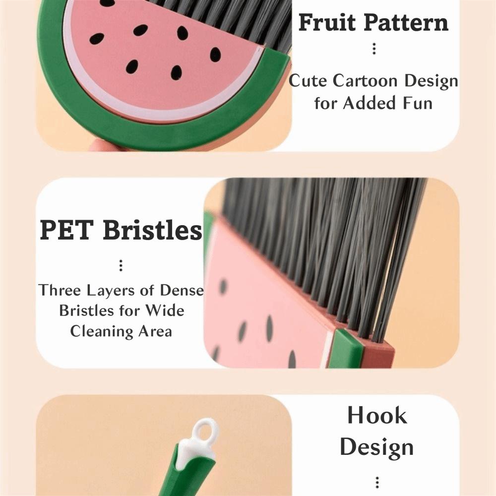 Retractable Children Dustpan Set Mini Baby Broom Set Funny Cleaning Toys  For Aged 3-8