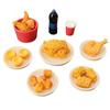 6Pcs/10Pcs/Set Miniature Dollhouse Hamburger Coke Cup Fast Food For Doll House Play Kitchen Ice Cream Accessories Toy