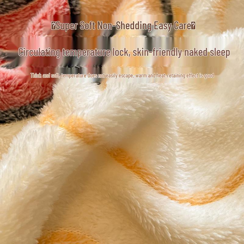 Cozy Winter Flannel Bedding Set: Warm Velvet Duvet Cover, Bed Sheet, and Pillowcases for Dorms