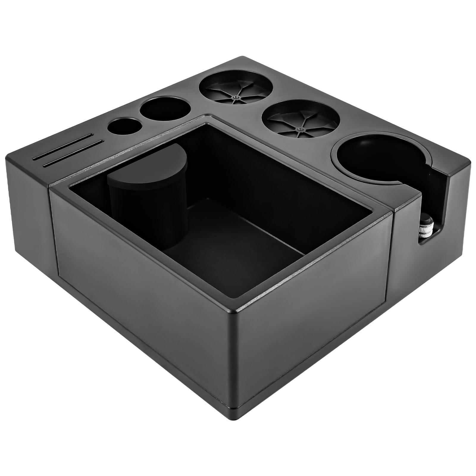 

New Coffee Knock Box Espresso Tamping Station for 51/54/58MM Espresso Tamper Distributor Portafilter and Puck Screen Accessories чёрный