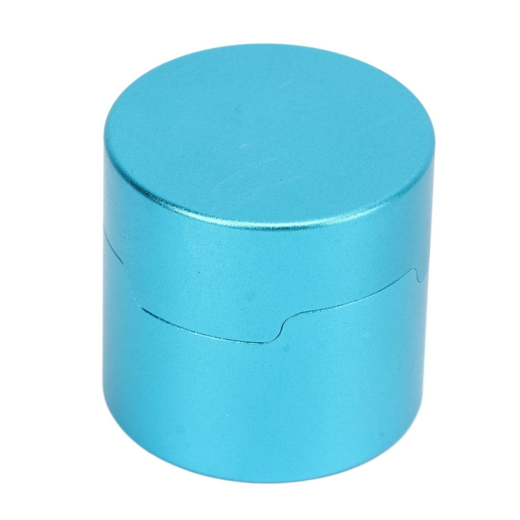 Magnetic Billiard Chalk Holder Aluminium Alloy Round Snooker Cue Chalk Box with Fixed Clip Portable Billiard Accessories