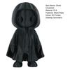 Halloween Black Robe Ghost Statue 3D Printed Hooded Cloak Ghost Figurine Sculpture Home Office Party Desktop Decoration Ornament