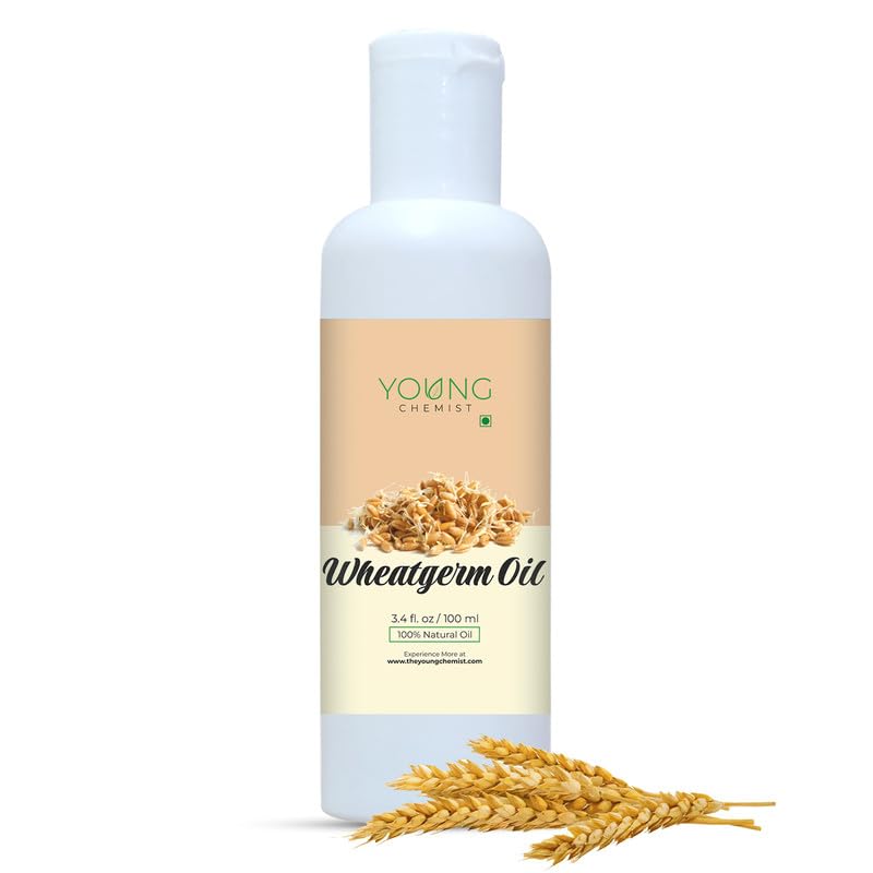 

Young Chemist Pure Cold Pressed Wheatgerm Oil - 100ml, Natural Moisturizer for Face, Hair & Skin, Edible Quality
