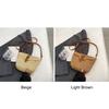 Fashionable Summer Woven Messenger Bag for Women Handmade Paper Rope Lightweight Adjustable Shoulder Bag