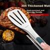 Baijie 304 Stainless Steel Kitchen Food Tongs, Barbecue Tongs, Steak Tongs, Food Clamps, Grilling Tongs, Food Grips