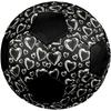 1pc Black White Hearts Durable Soccer Ball/Football, Size 5, Perfect for Training, Entertainment And Competition,Gift yy26060642