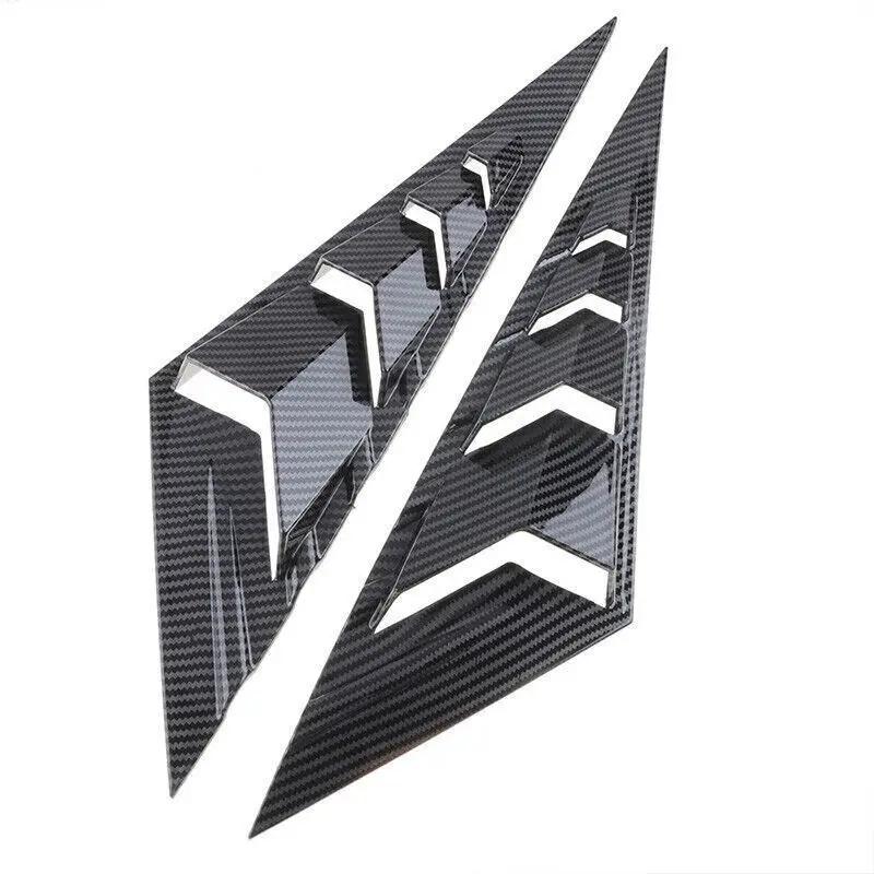 For Hyundai Elantra 2025 2025 2025 Car Rear Louver Window Side Shutter Cover Trim Sticker Vent Scoop Carbon Fiber Accessories