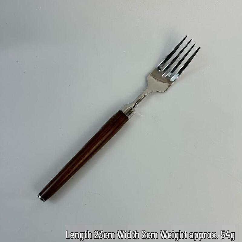 

ZISIZ Japanese Retro Solid Wood Dinner Fork
