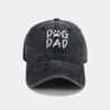 New DOG DAD embroidered baseball cap men's pure cotton washed cap outdoor casual sun hat