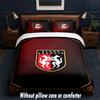 Stade Rennais FC Design Bed Bedding Set 1 Duvet Cover + 2 Pillowcases Soft Breathable Household Bed Linens