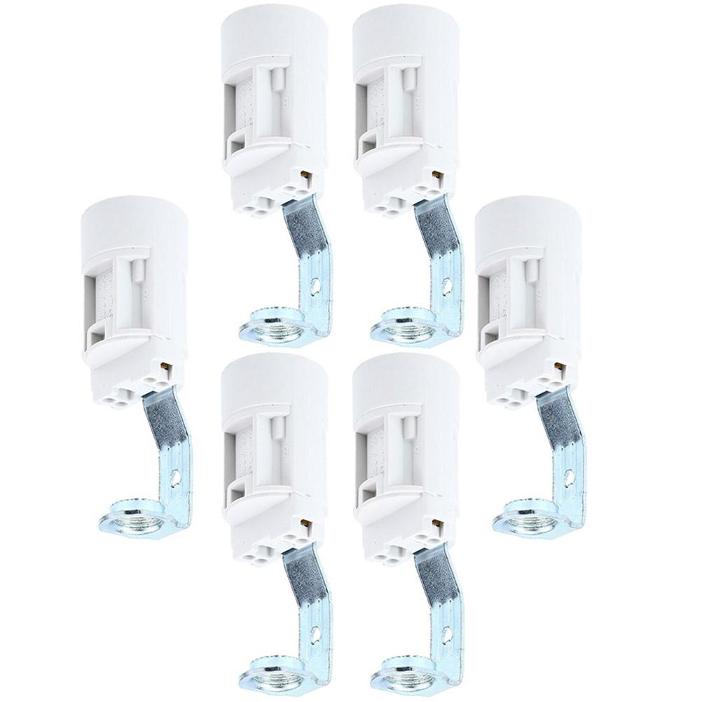 6 Pcs E14 Socket Lamp Parts Replacement Bulb Holder Light Sockets Candelabra Fixture Lamp Bases Lighting Accessories