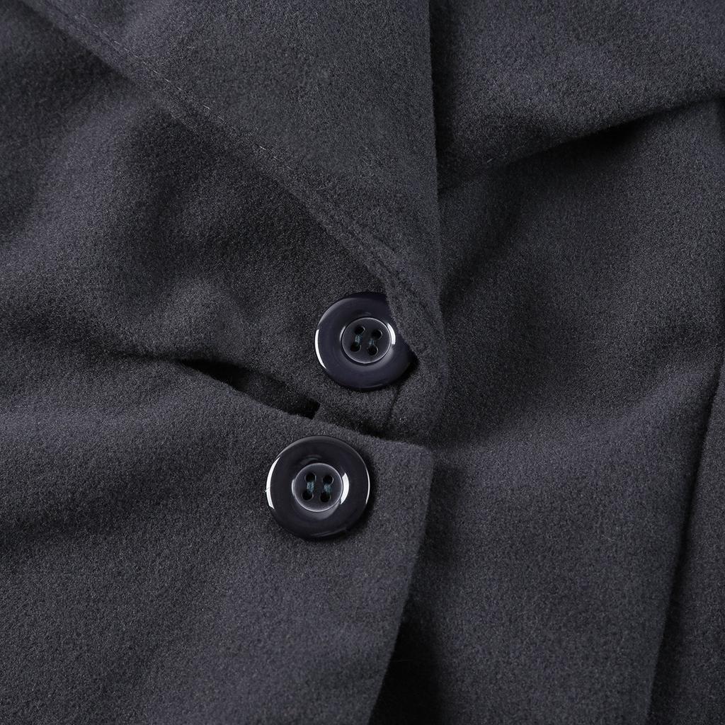 Women's Asymmetrical Hem Double-faced Wool Coat Windbreaker 2025 Direct from Manufacturer