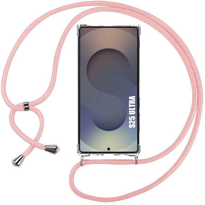 Case for Samsung Galaxy S25 Ultra - Protection with Pink Cord - BOOLING®