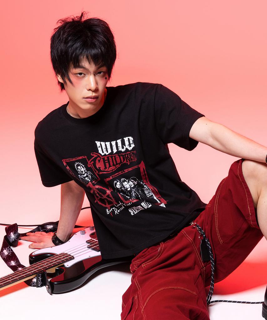 Geuleigaijeukeulleob Wild Children Graphic Short Sleeve T-Shirt Black
