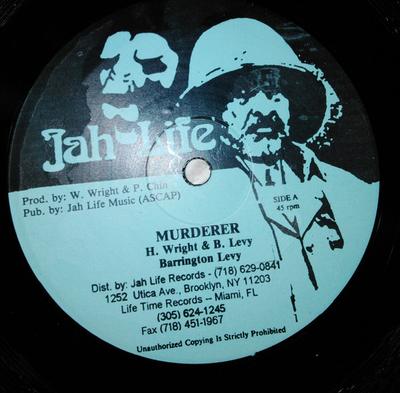 12inch Record BARRINGTON LEVY - Murderer / Tell Them A Ready NONE Jah Life US Reggae, Ska & Dub Used