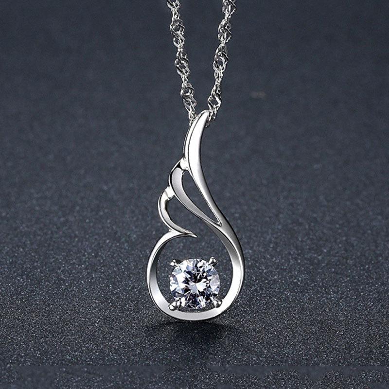 Angel Wing Pendant Necklace - Women's Luxury Forest Style Collarbone Chain