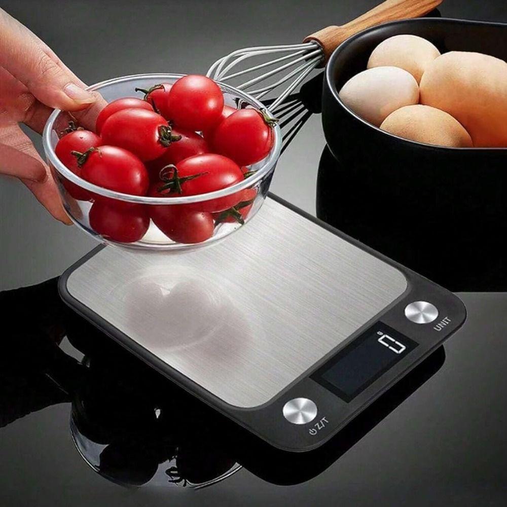 LED Display Electronic Kitchen Scale Rechargeable Food Scales Baking Scales  Seasonings