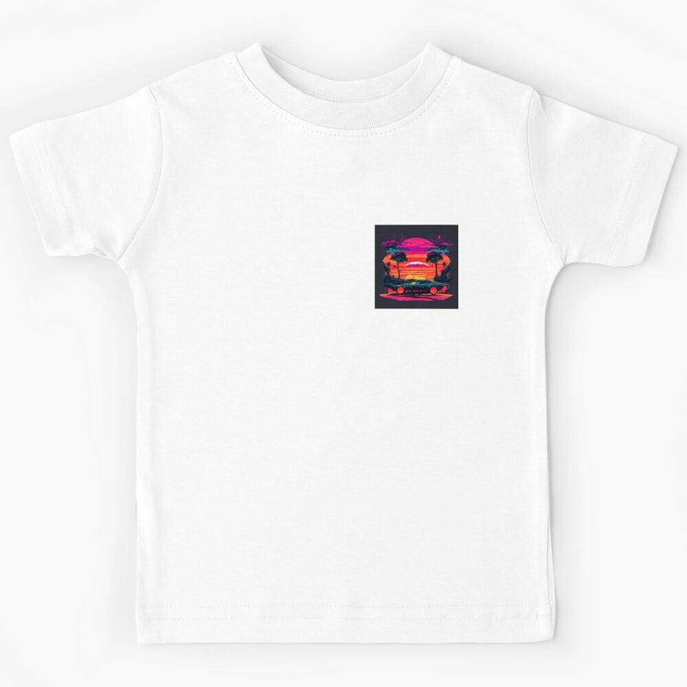 Professional Photography: Realistic Car Illustration on Black T-Shirt Kids T-Shirt 100