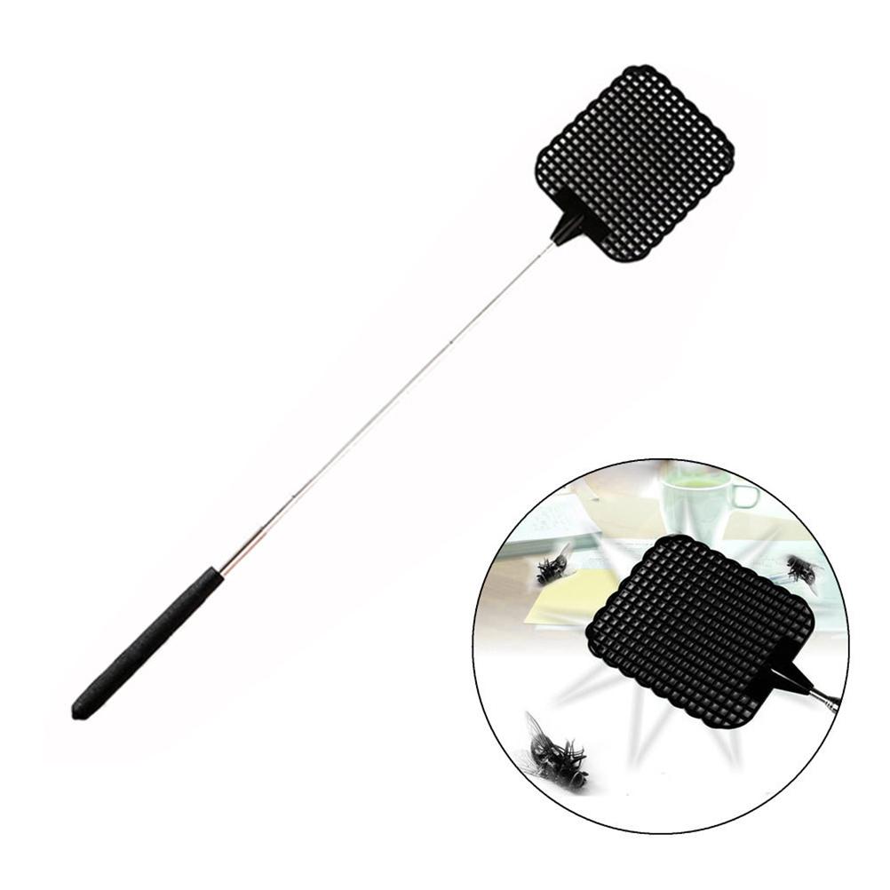 4 Pcs Plastic Telescopic Extendable Fly Swatter Stainless Steel Telescopic Rod Flapper Mosquito Bug