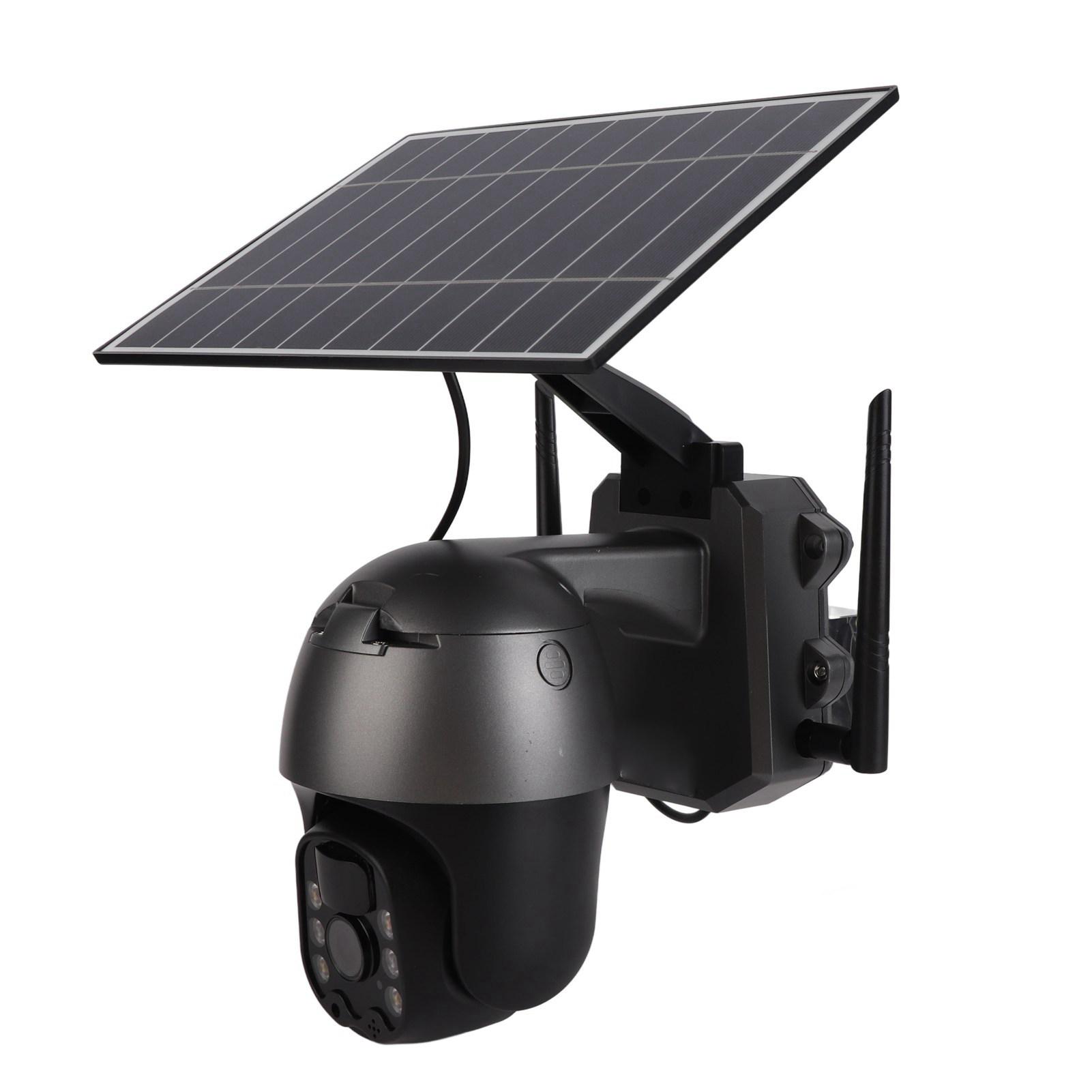 

4G Solar Security Cameras Bidirectional Voice Intercom with Solar Panel PIR Motion Detection 1080P