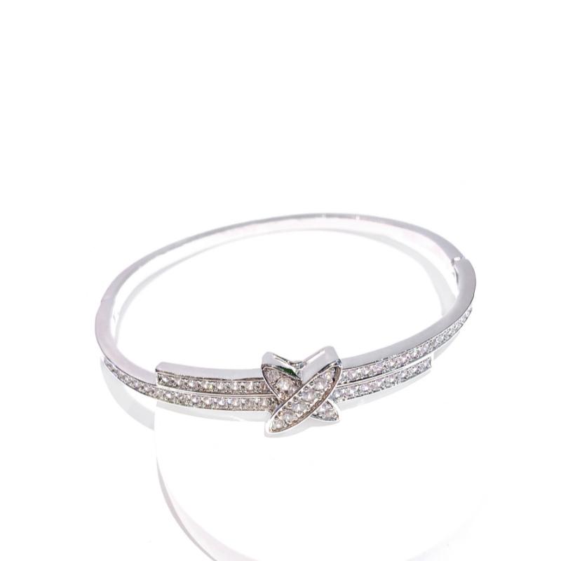 

Медный браслет-крест с микроинкрустацией для женщин, Модный, Красивый, Легкая роскошь, Нишевый браслет из Instagram 19CM белый