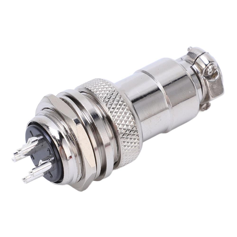 2 STÜCK 4 Pin GX20 Luftfahrtsteckverbinder Zinklegierung Gehäuse Stecker Buchse Rundadapter Audio