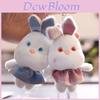 Adorable Small Bunny Plush Toy Cute Rabbit Doll Bag Charm Keychain Accessory Soft Fluffy