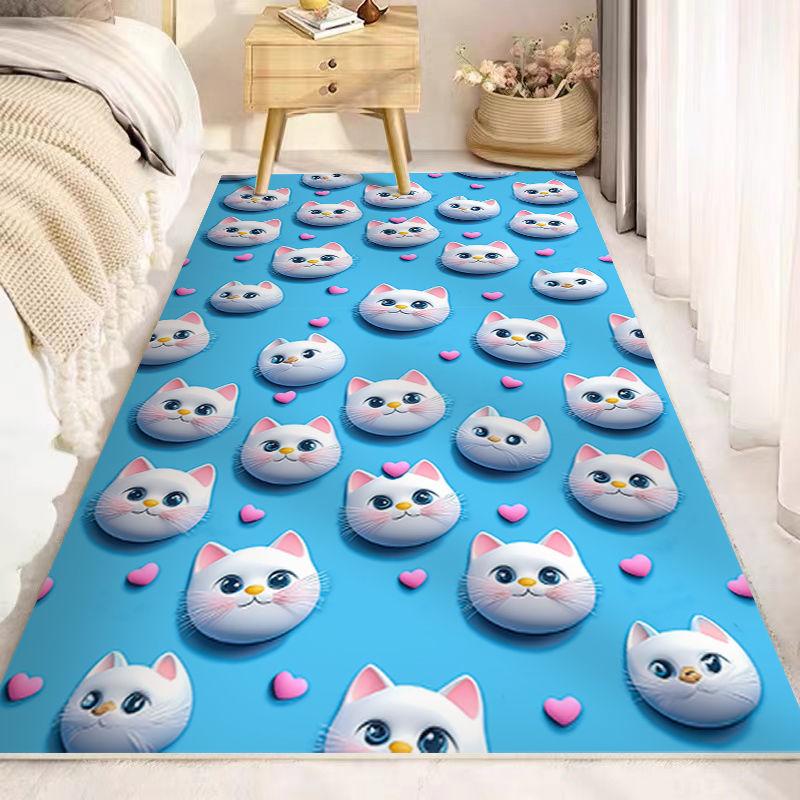 

Приліжковий килим Милий килим для спальні Стійкий до плям Килим біля вікна Килим для вітальні Килим для кімнати з диваном Потовщений домашній килим для підлоги 60cm * 160cm