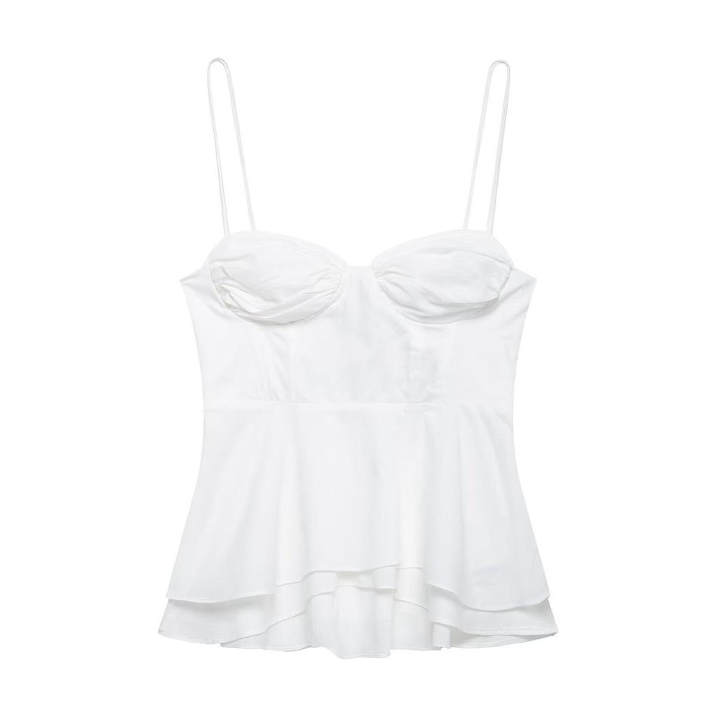 Spring 2025 Women's European & American Fashion Versatile Corset-Style Top