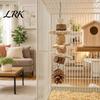 Natural Bird Chew Toys Parrot Toy, Pine Cone Wooden Blocks Dried Fruit Toy Enrichment Cage Accessories for Small Medium Parrots Foraging Biting