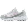 DLites Leichte Stoßdämpfende Bequeme Niedrige Freizeitschuhe Laufschuhe Damen Sneaker Grau Pink 150242-LGPK