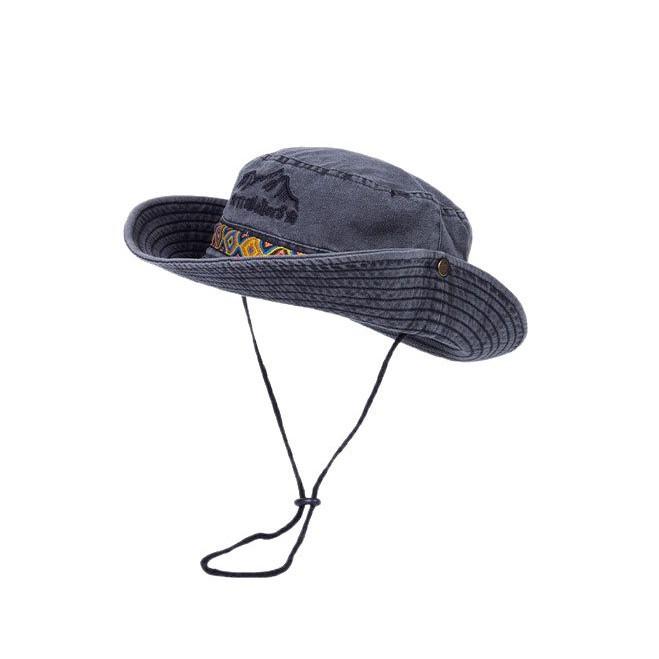 Washed Old Fisherman Hat for Women In Summer Sun Protection Western Cowboy Hat Outdoor Camping Hiking Hat Sun Hat