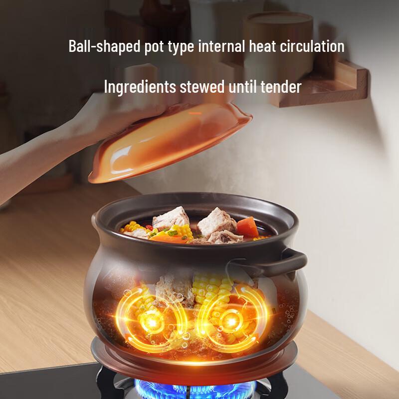 Supor Ceramic Stew & Soup Pot - 4.5L High Heat Resistant
