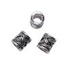 Vintage Floral Pattern Cylinder Beads Antique Style Large Hole Spacers For DIY