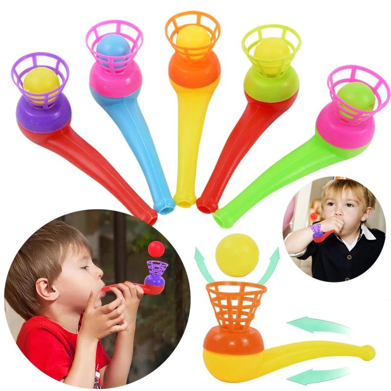 8pcs Style: Random Nostalgic Suspension Pipe Blowing Ball Large Toy Children'S Educational Small Gifts
