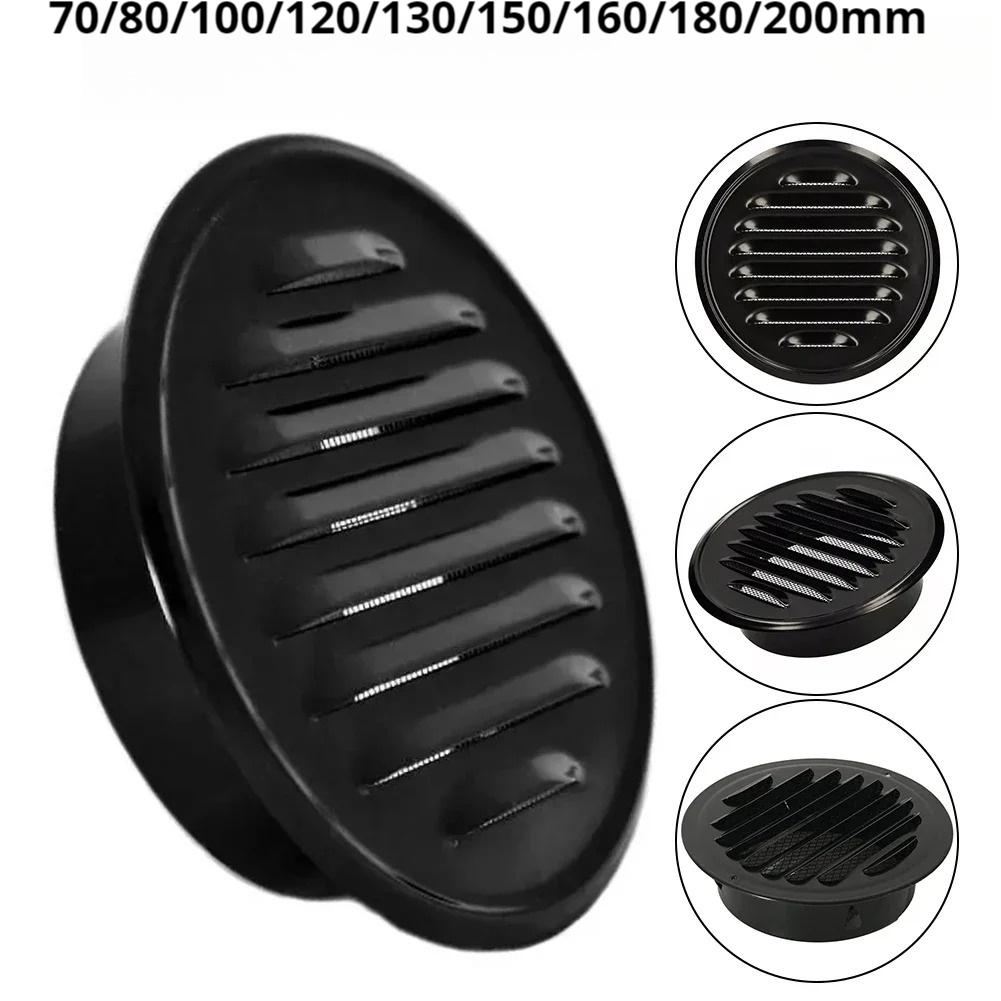 Stainless steel 70-200mm Exterior wall air outlet vent grille round duct cap air ventilation cover hole plug ventilation system