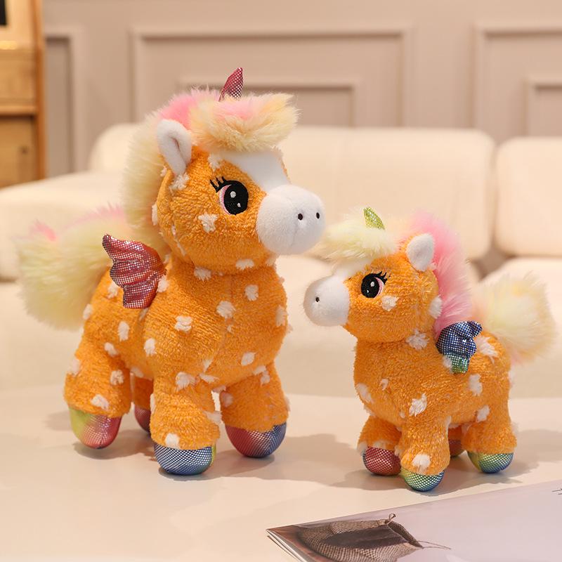 Rainbow Unicorn Plush Toy - Colorful Horse Doll for Home Decor and Kids