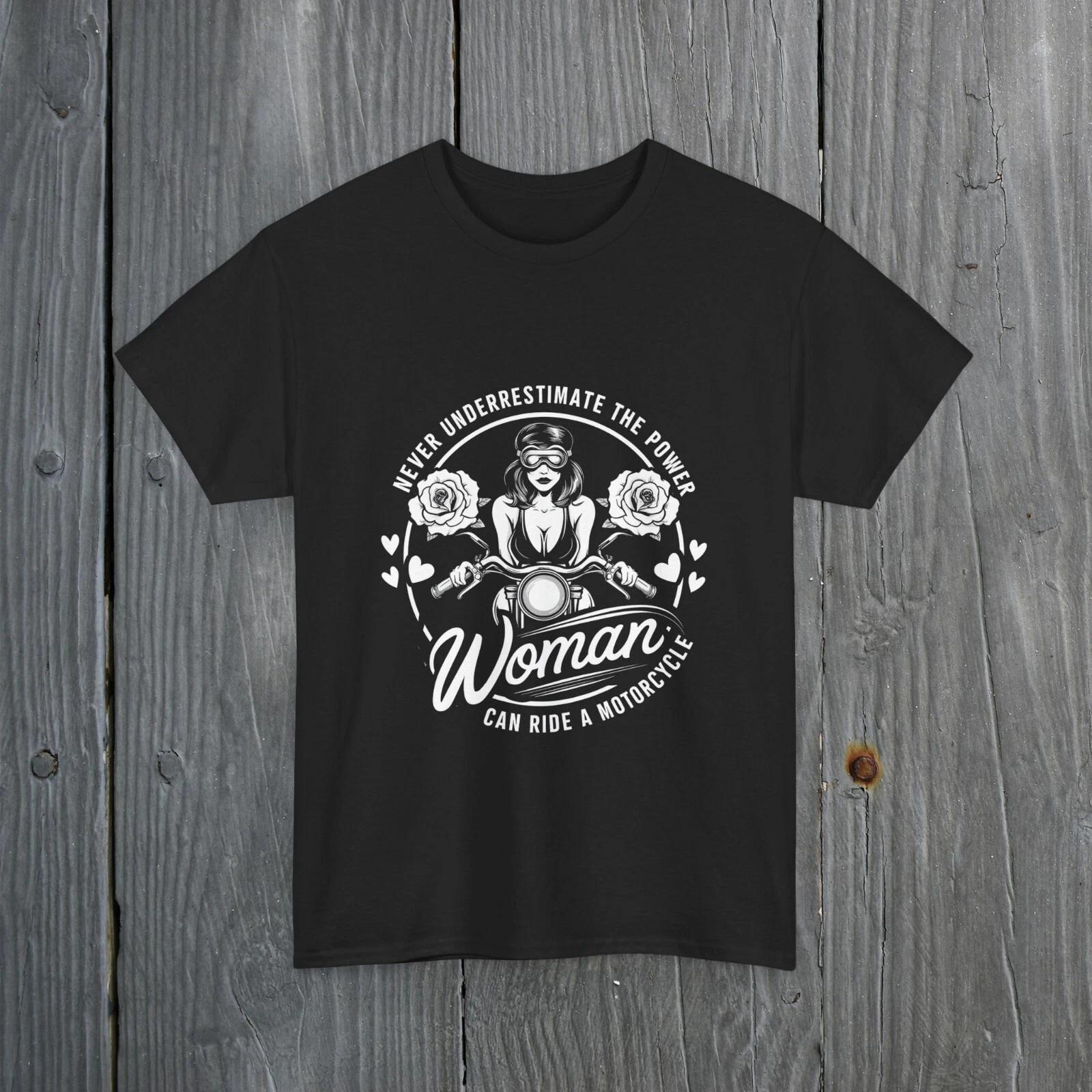 Empowerment Motorcycle Tee - Unisex Heavy Cotton Shirt, biker tee L