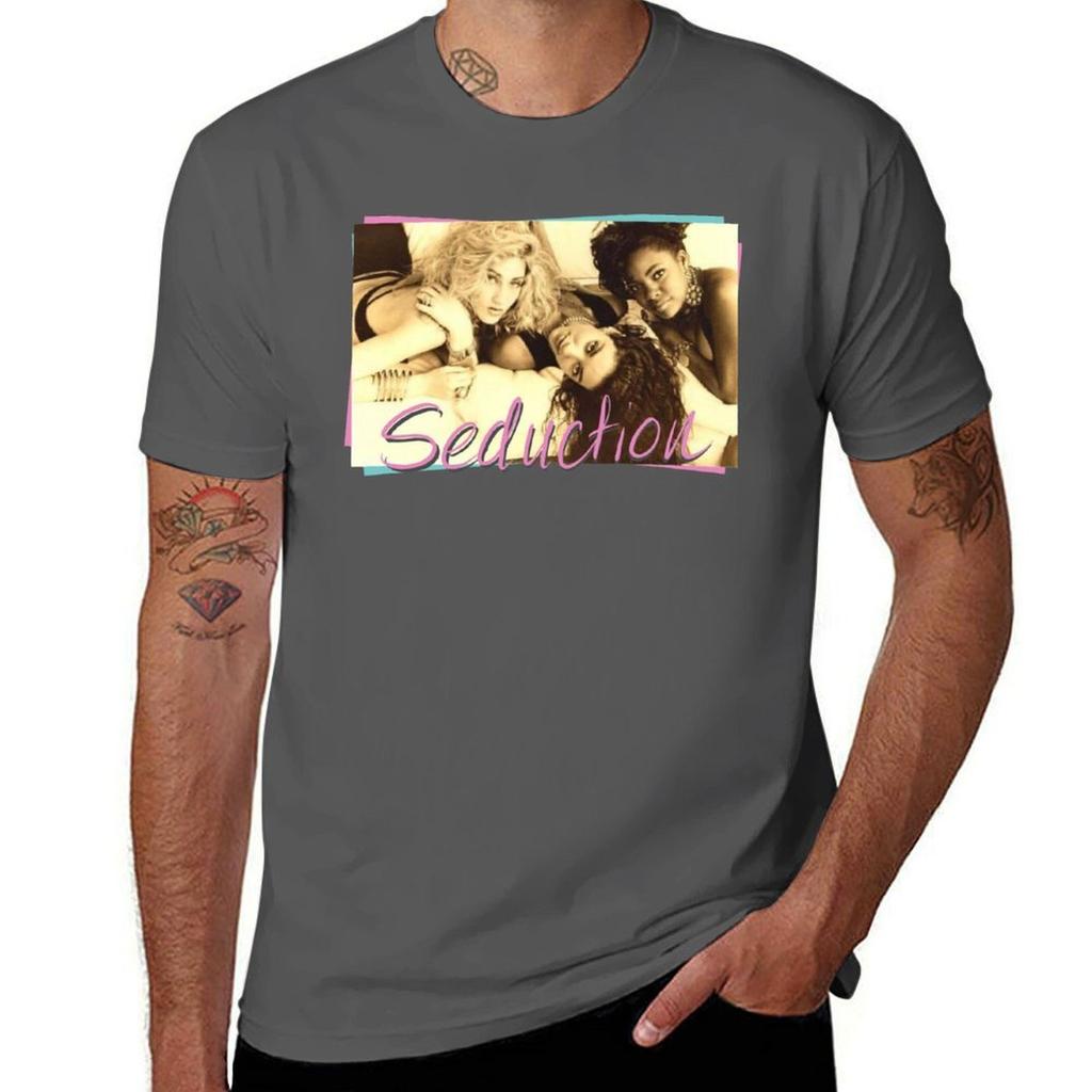 Seduction girl band TShirt Basic Breathable Solid Color TShirt