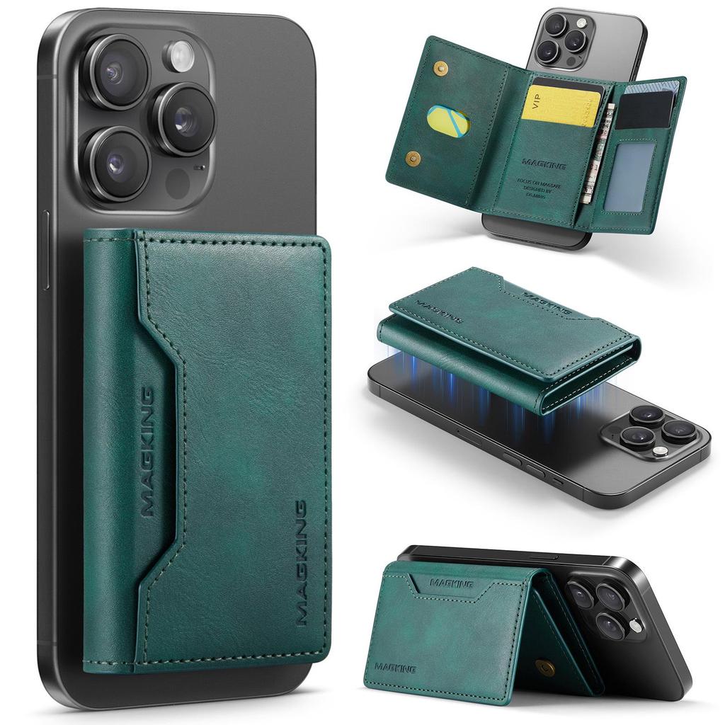 K2 MagSafe Anti-Theft Triple-Fold Magnetic Card Holder for iPhone 16 Pro Max